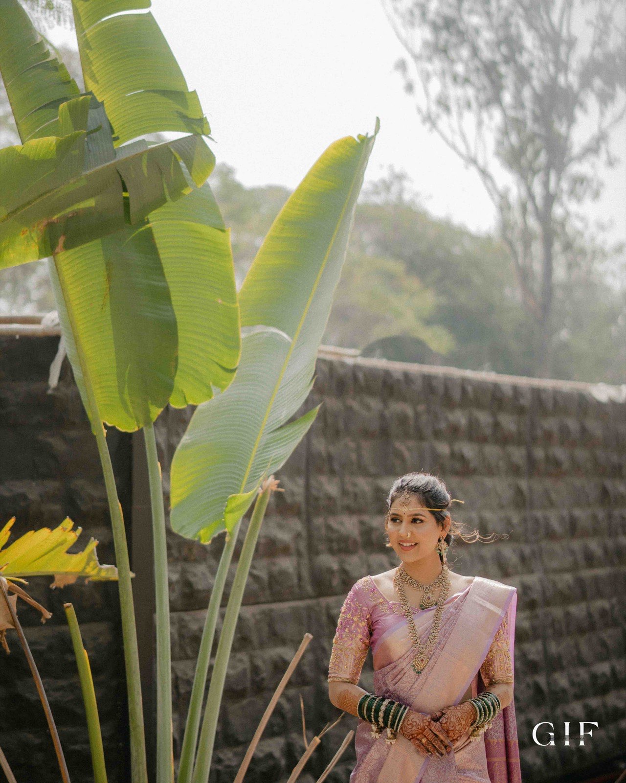 Shreya in an elegant bridal portrait